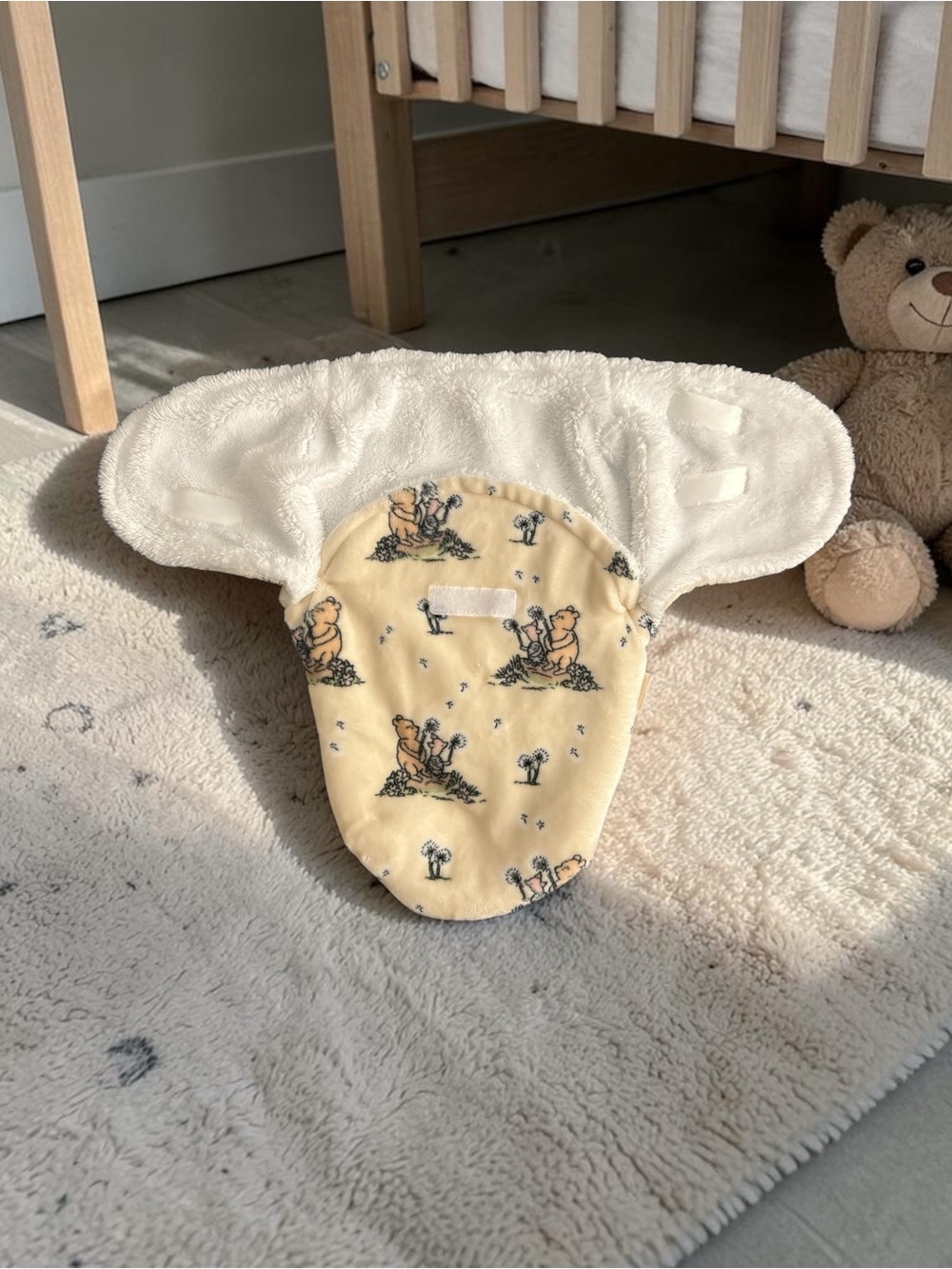 Pooh Bear Collection Baby Swaddle Sack Winnie-the-Pooh Print - Soft Yellow - Picture 11 of 12